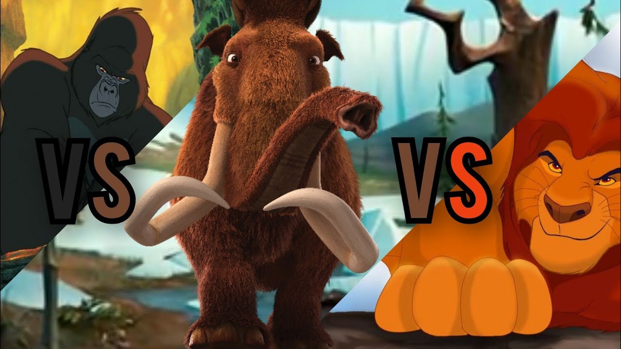 MANNY VS KERCHAK VS MUFASA - BATALHA PELAS TERRAS  DO REINO - ep 1