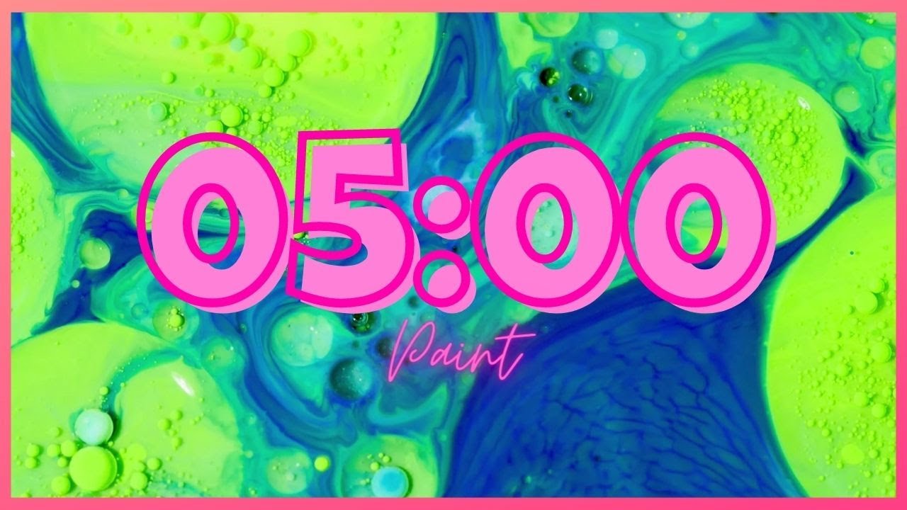 5 Minute TIMER With Cozy Relaxing Music [CALM-CLASSROOM-PAINT]