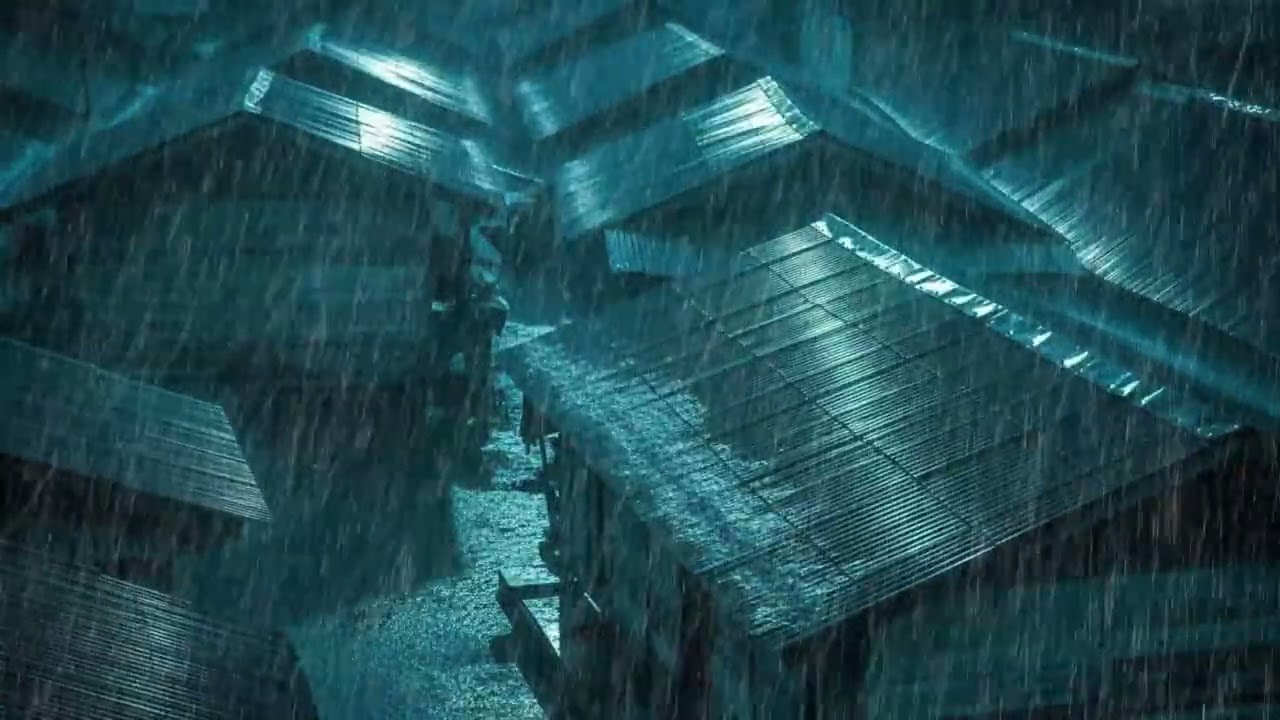 No Ads Rain Sounds for Sleeping - ASMR Violent Heavy Rain on Tin Roof for Deep Night Sleep