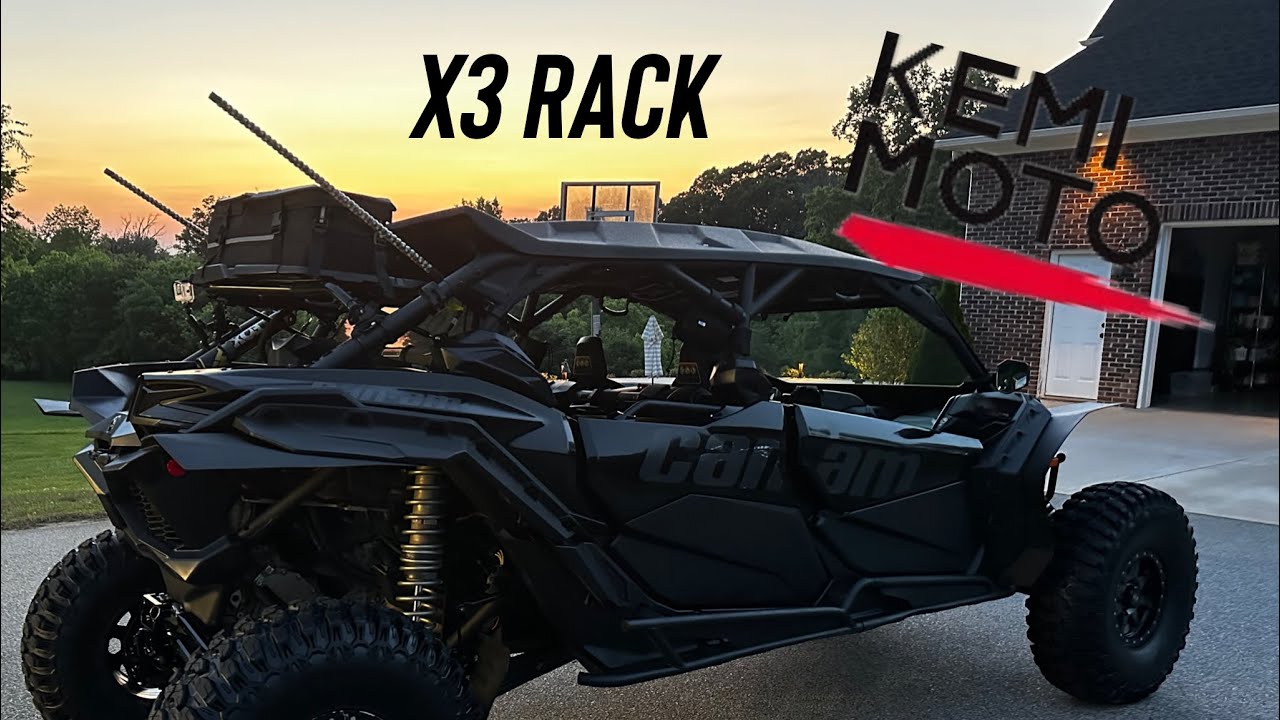 Can-am X3 Accessory - KEMI MOTO - X3 Rack with Gas Strut