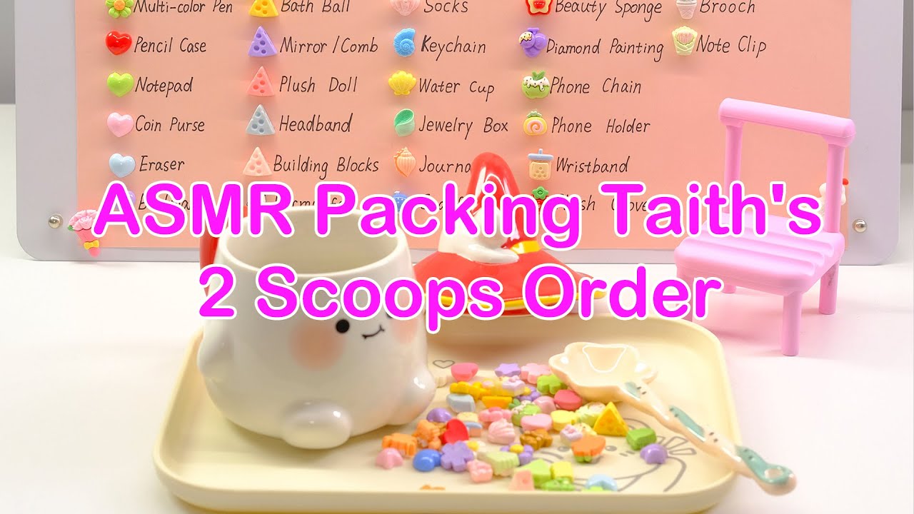 【Litebord Lucky Scoops】ASMR Packing Taith's 2 Scoops Order