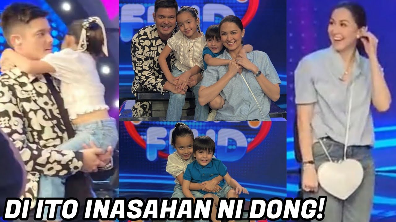 NATULALA si DINGDONG NG MAKITA si MARIAN RIVERA KASAMA ANG ANAK 😍 sa BACKSTAGE NG FAMILY FEUD
