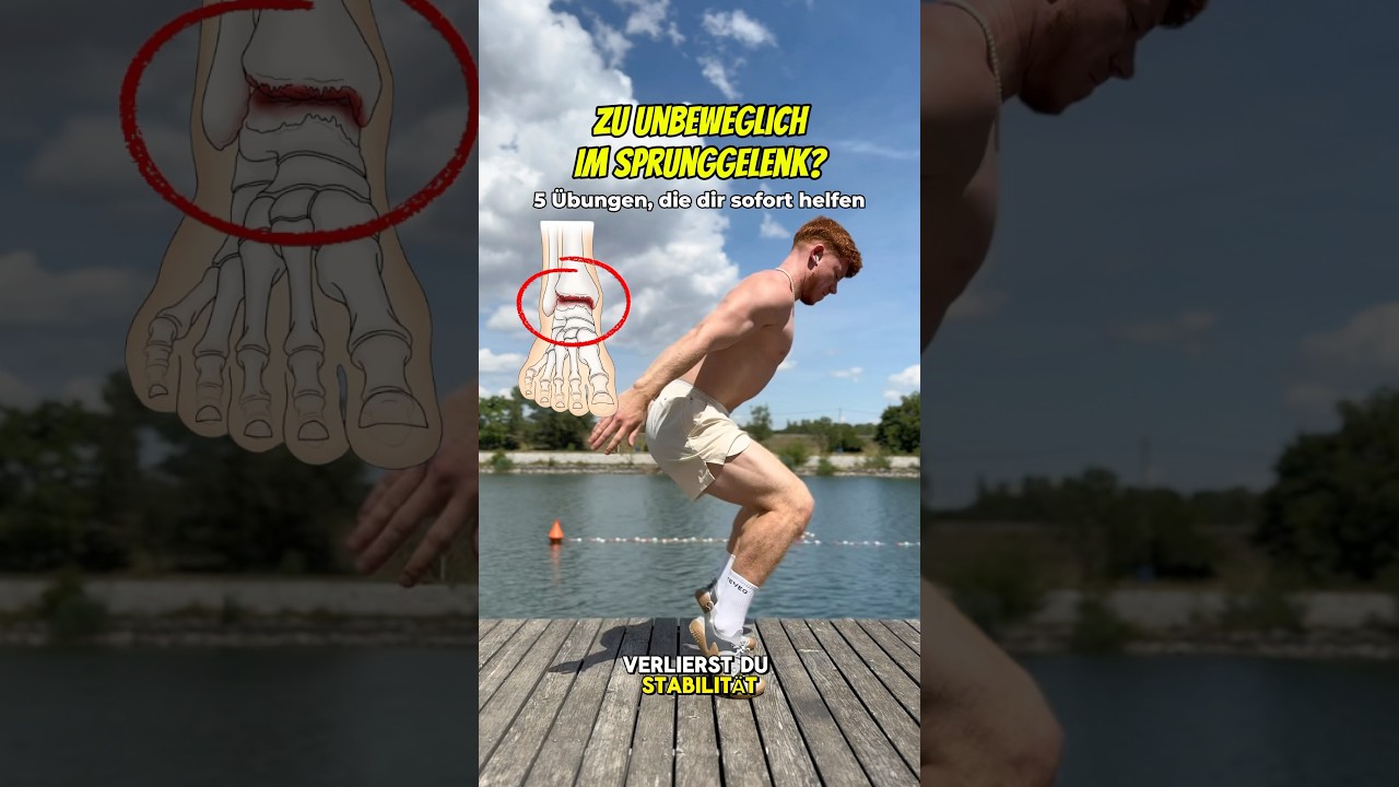 5 &Uuml;bungen f&uuml;r bewegliche Kn&ouml;chel & starke Sprunggelenke! 🦶#shorts #anklemobility #mobilitytraining