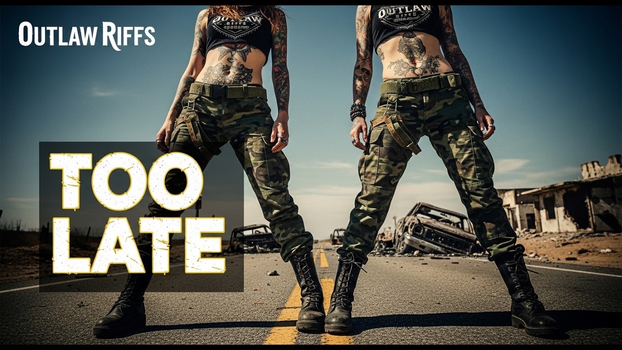 SHE OWNS THE ROAD AND THE RIFFS 🏍️🔥 #BikerQueen #OutlawLife #WomenRock