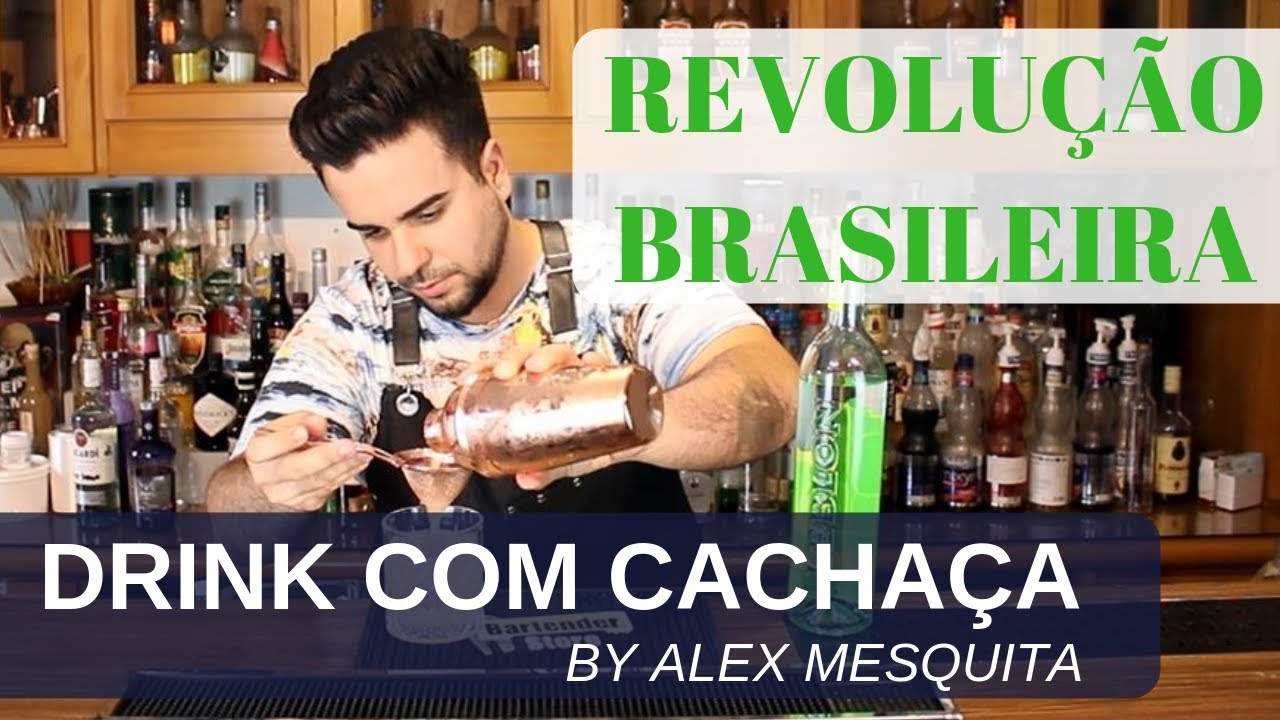 Drink com Cachaça Revolução Brasileira  by Alex Mesquita | Reprodução por Mário Ramalho