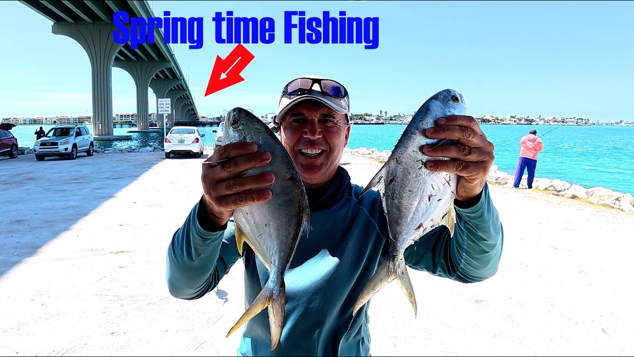 Pompano Fishing Around Tampa Bay Florida! Spring Time Fishing