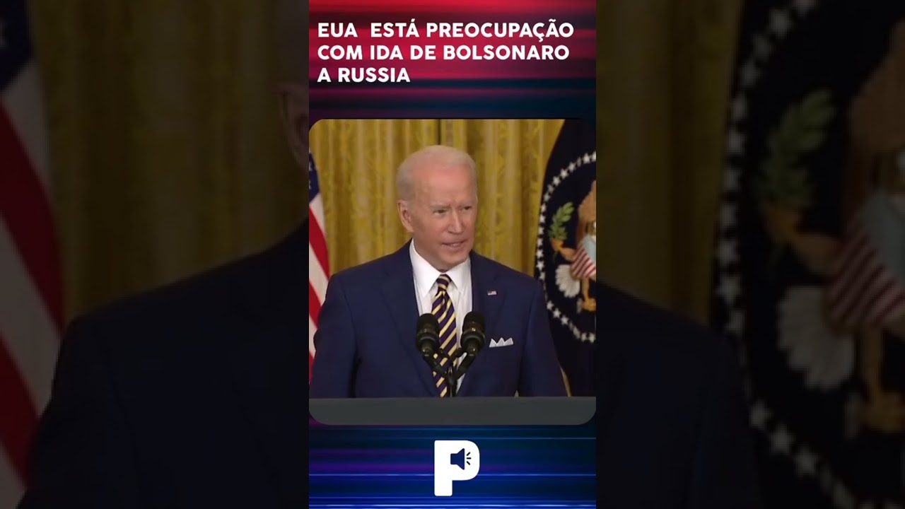EUA quer que BOLSONARO n&atilde;o v&aacute; a R&Uacute;SSIA, cuidado com esse governo americano