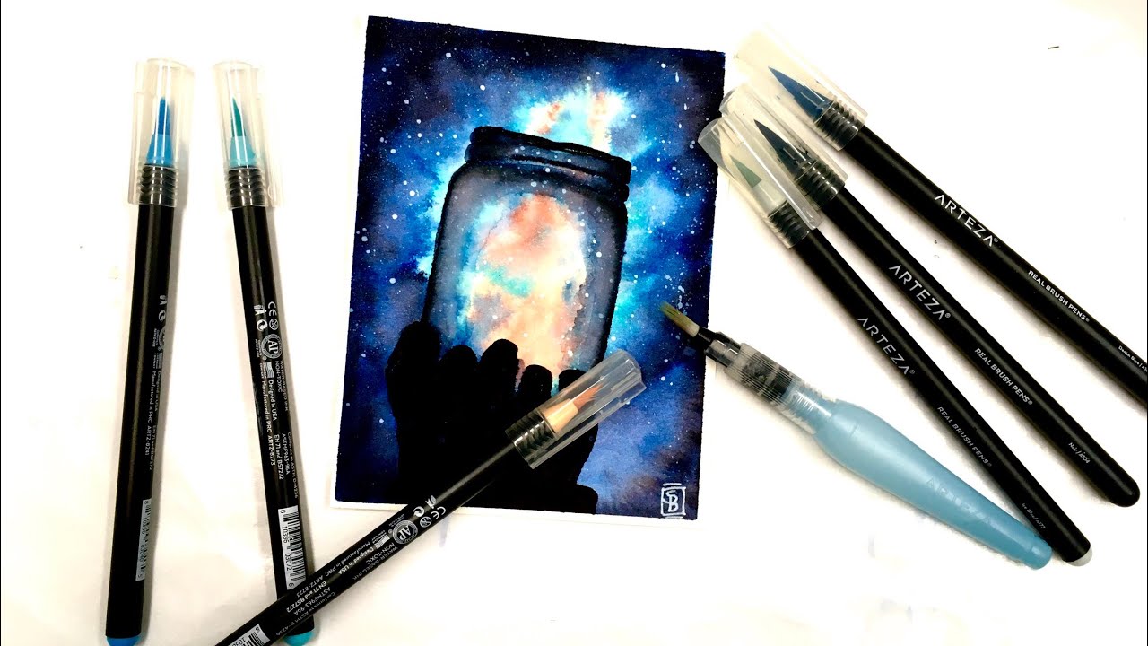 The Easiest How to Paint a Watercolor Galaxy