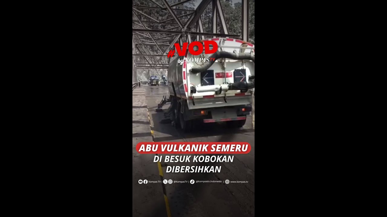 ABU VULKANIK SEMERU DI BESUK KOBOKAN DIBERSIHKAN #short