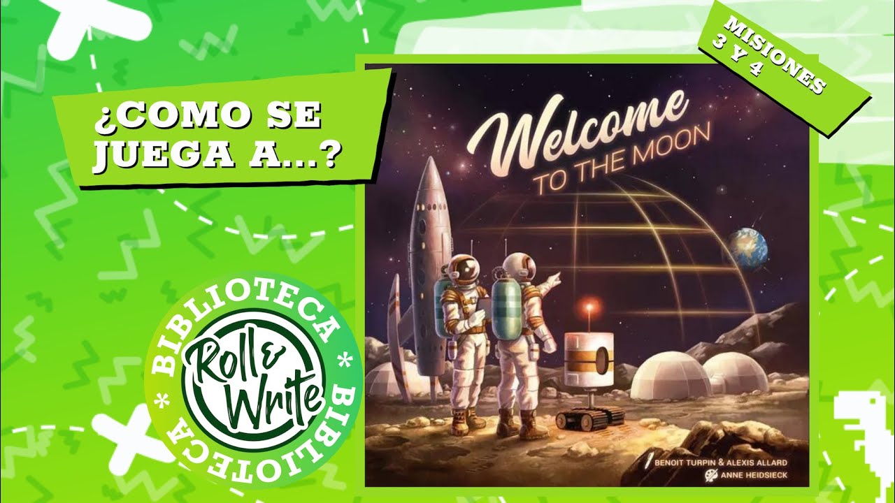 Como se Juega a Welcome to the Moon - Escenarios 3 y 4 en castellano (Juego de Mesa Flip & Write)