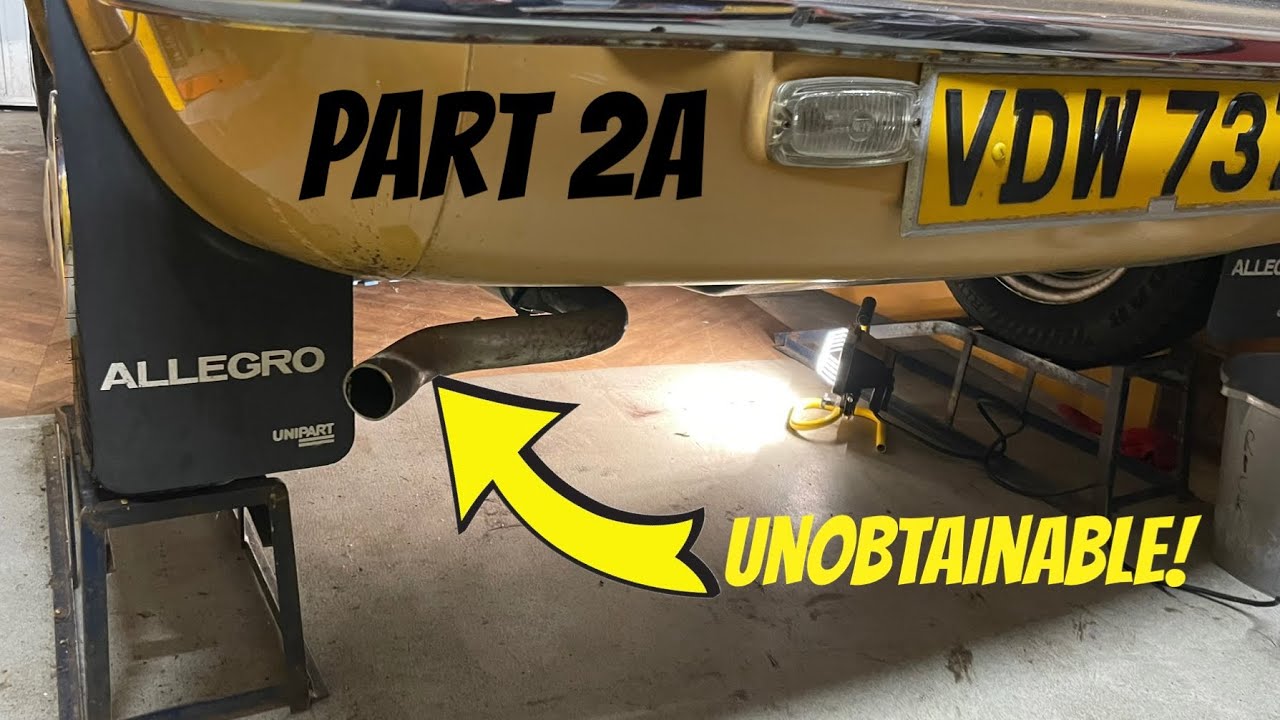 Austin Allegro Exhaust Replacement - Making The Best Of It!