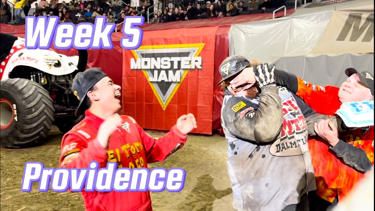 Monster Jam Birthday Cake Madness in Providence! Freestyles, Saves, & Halftime Transmission Swap!