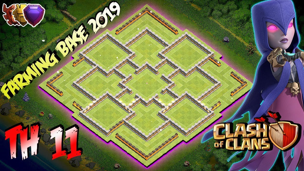 BEST! Farming Base Town Hall 11 (TH11) 2019! - Hybrid Farming Base Clash of clans