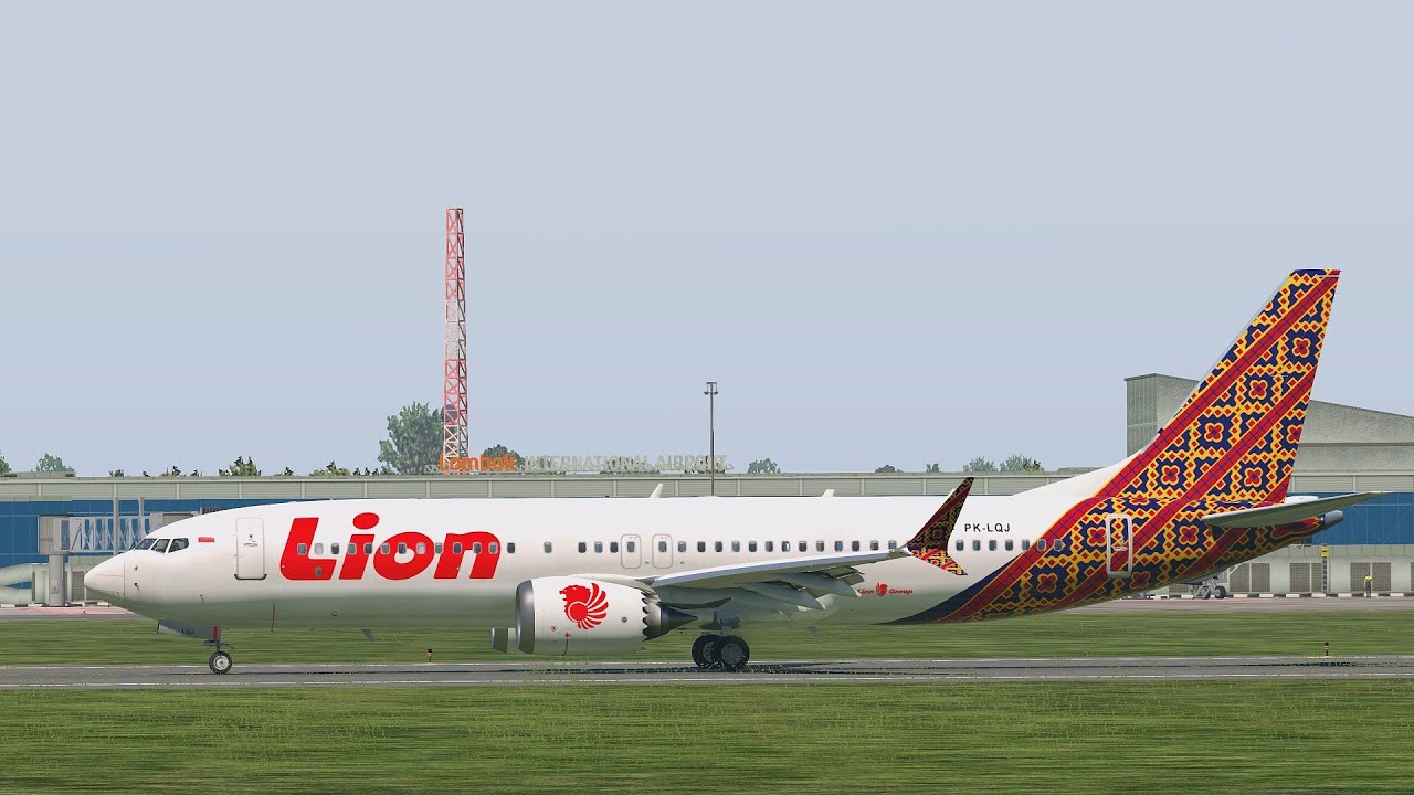 Lion Air Boeing 737 - MAX8 Surabaya - Lombok [X-Plane 11 Indonesia]