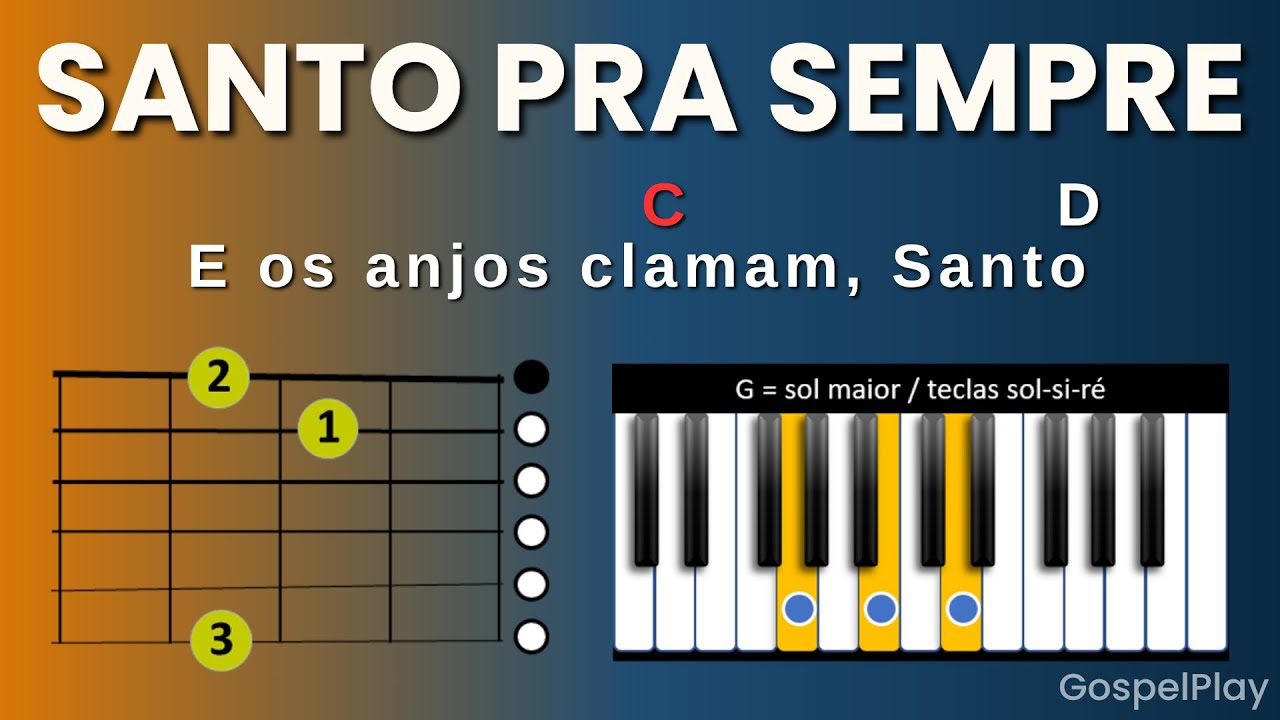 SANTO PRA SEMPRE Viol&atilde;o e Teclado | Cifra Simplificada