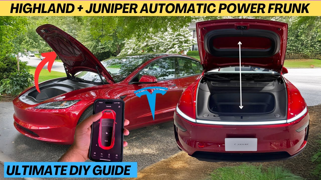 Tesla Model 3 Highland & Model Y Juniper Power Frunk Installation (COMPLETE DIY Guide)