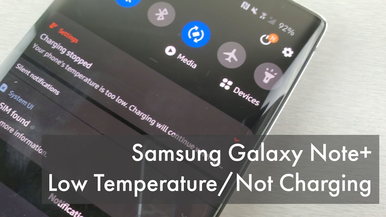 Samsung Galaxy Note 10 Plus Low Temperature and Won't Charge - Note 10 Plus Won't Charge