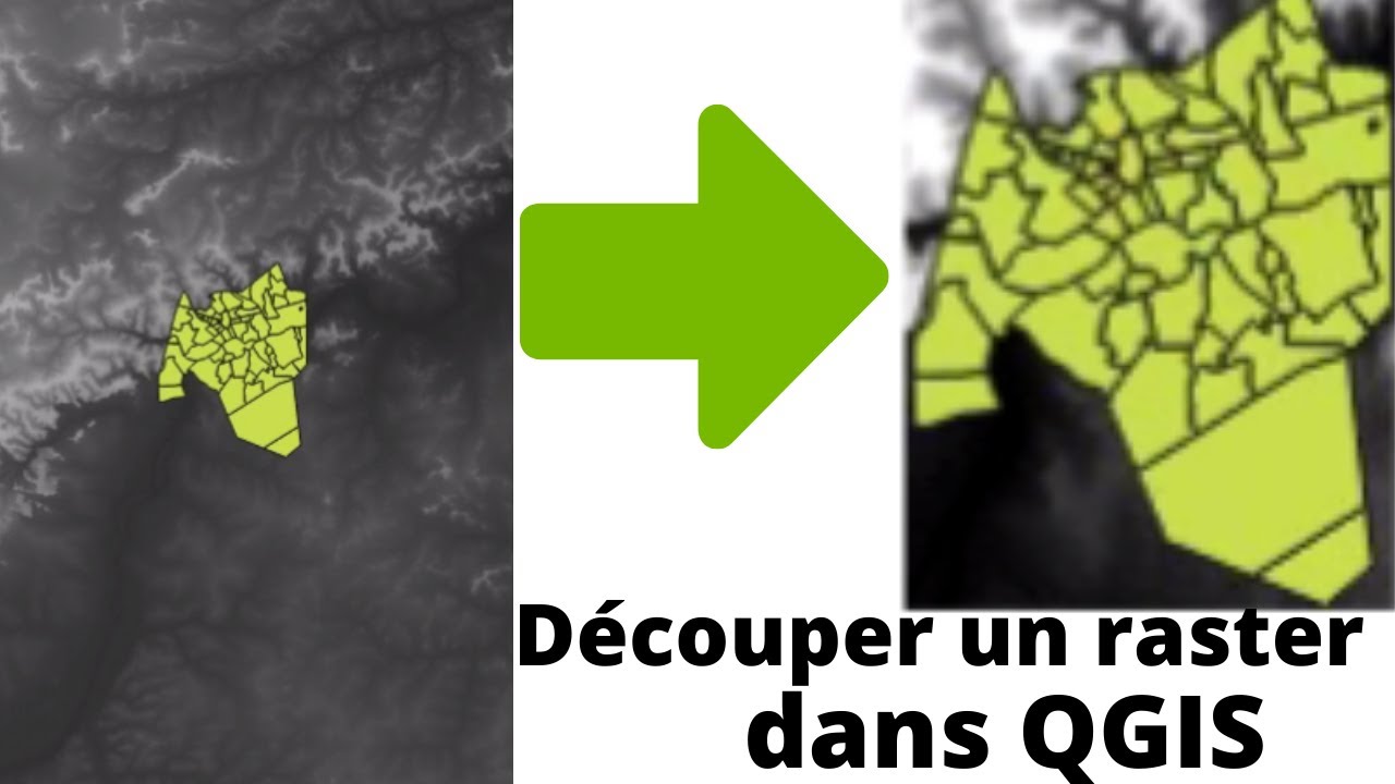 Découper une zone à partir d'un raster dans Qgis