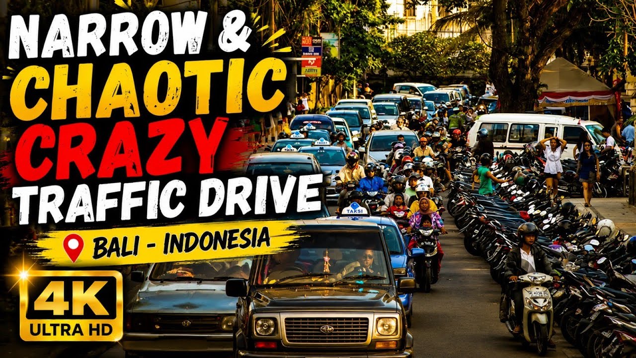 Bali Traffic - Narrow and chaotic roads! - 121