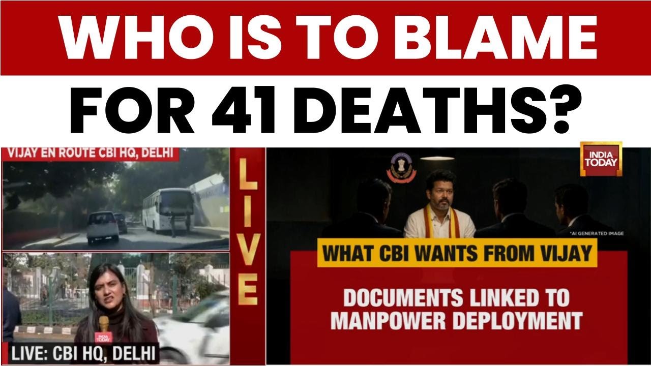 Karur Stampede: TVK Chief Joseph Vijay Chandrasekhar Appears Before CBI For Questioning