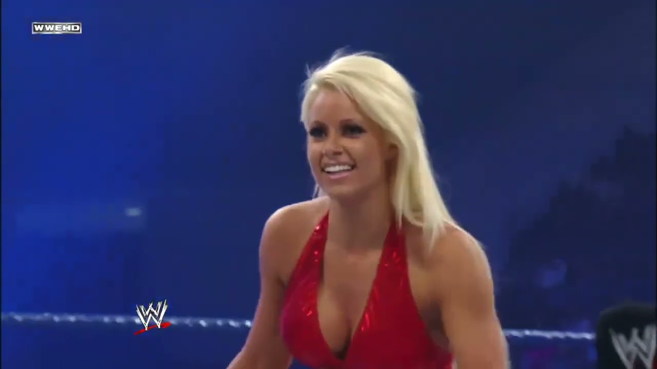 WWE Smackdown 2008 Michelle McCool vs  Maryse w  Deuce 'N Domino