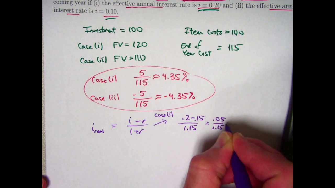 Actuarial Exam 2/FM Prep: Find the Inflation-Adjusted (