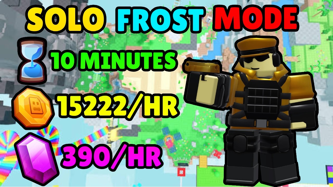 Solo Frost Mode Coin Grind With Buffed Golden Scout | Tower Defense Simulator