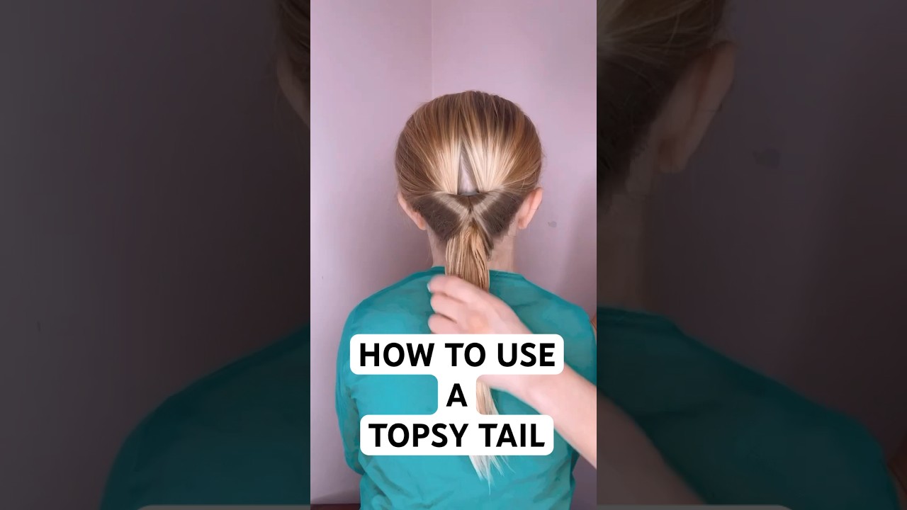 HOW TO USE A TOPSY TAIL | Audrey and Victoria #hairstyle #hairtutorial