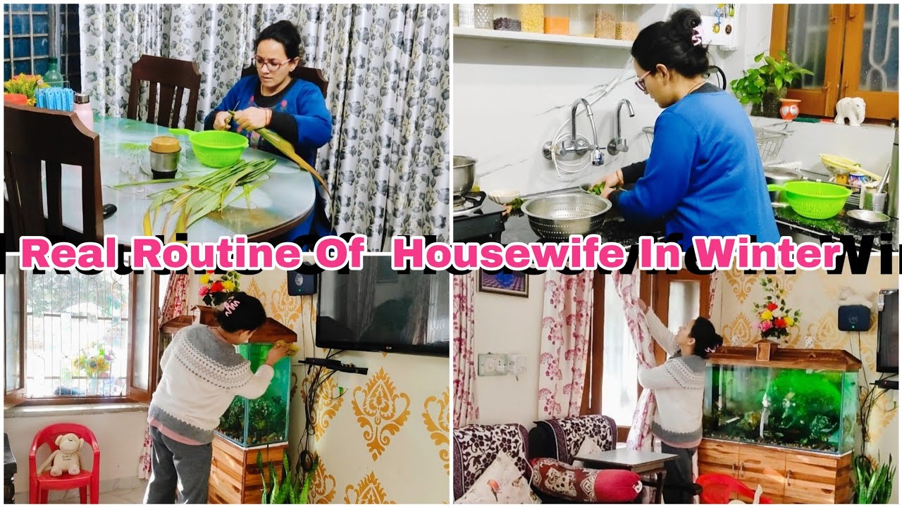❤सर्दियों मे Housewife का Routine Manage करना🌼बच्चों की छुट्टी और Sunday Special Lunch|Daal Makhni😍 
