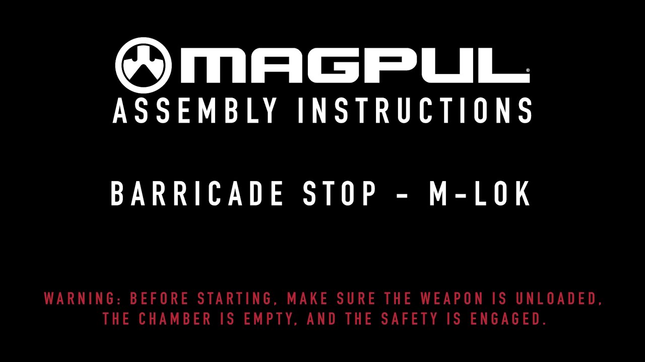 Magpul Instructions - Barricade Stop MLOK