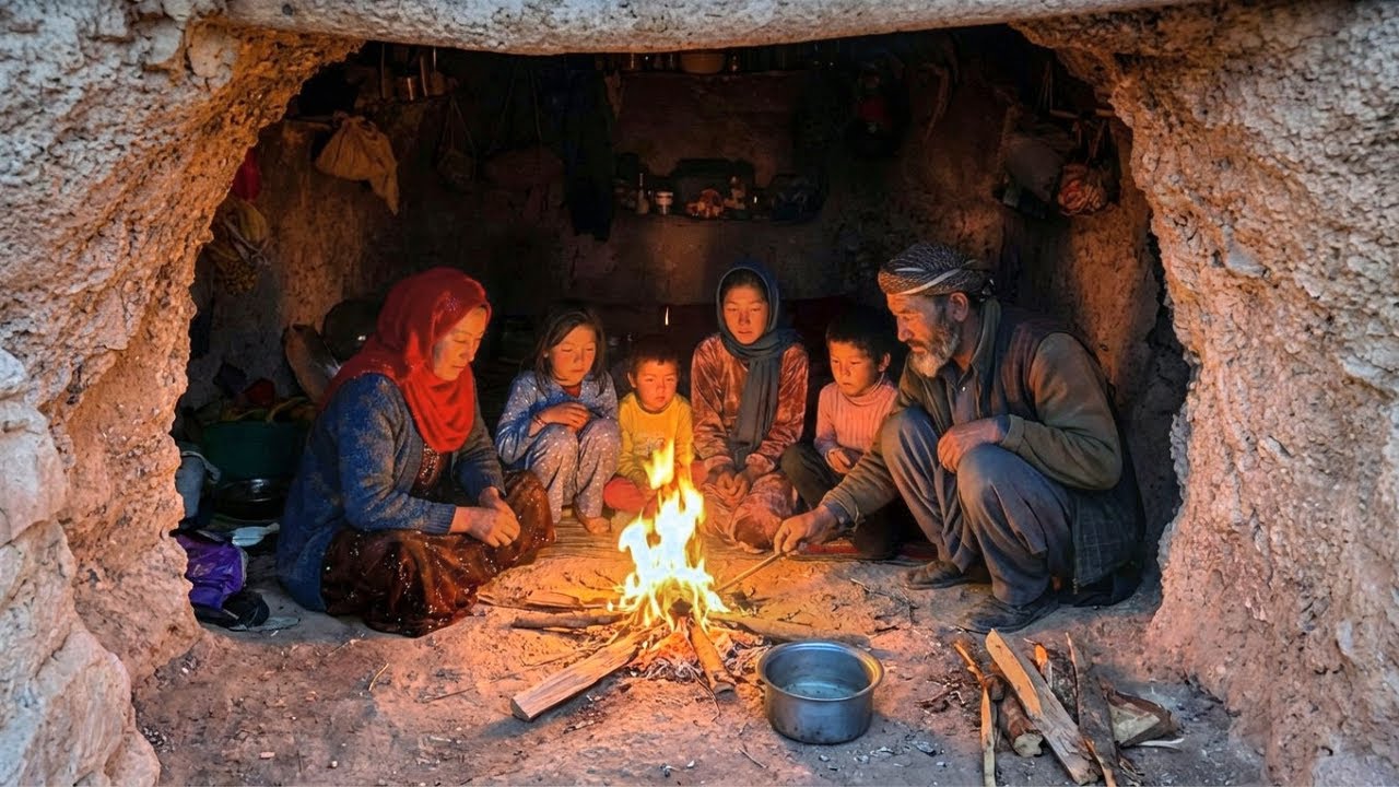 surviving with NOTHING but a fire and a cave