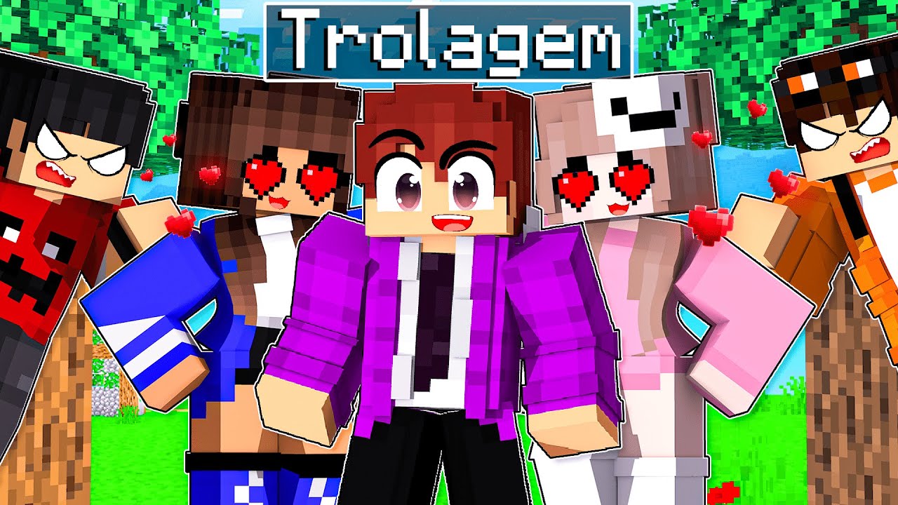 TROLEI meus AMIGOS ROUBANDO a NAMORADA DELES no Minecraft