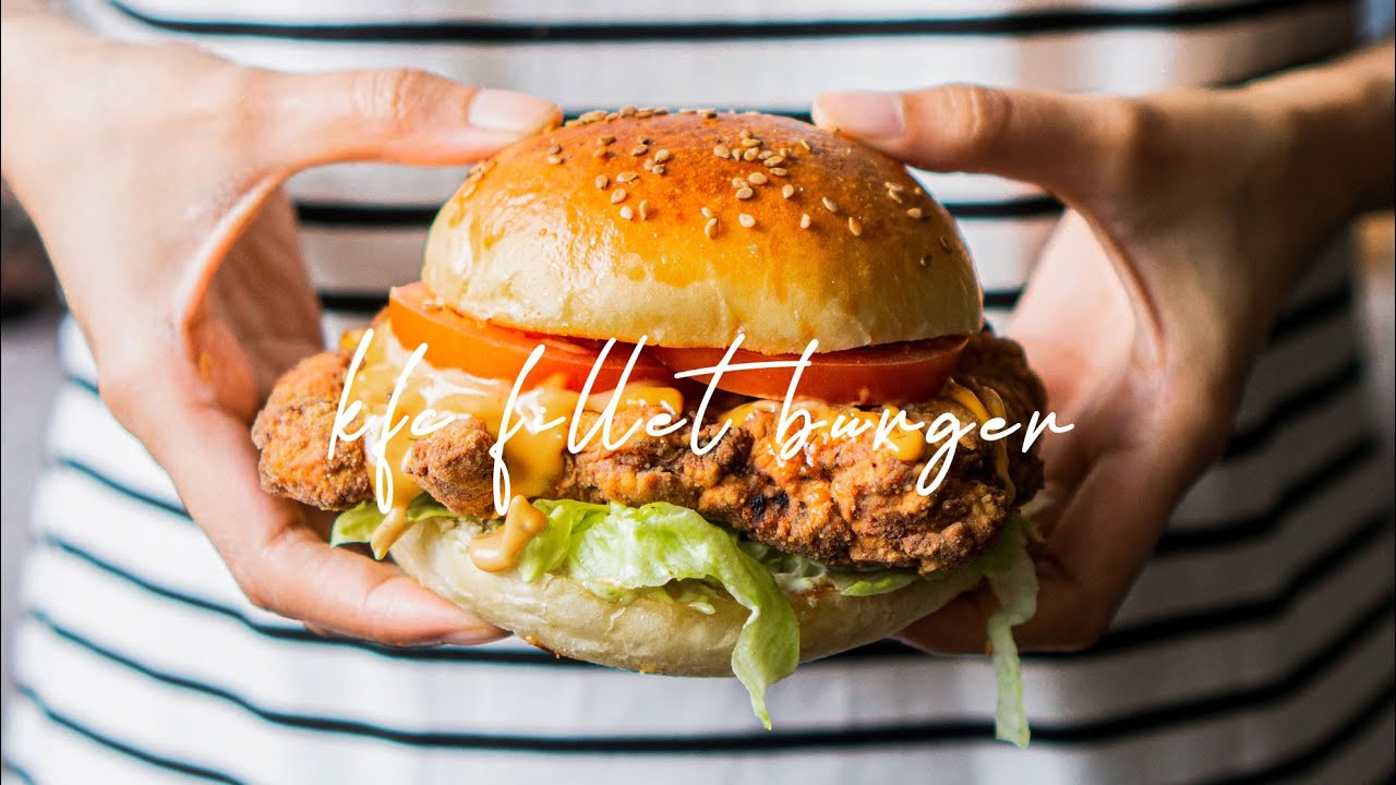 [ASMR] KFC Style Chicken Burger | ASMR Fakeaway Crispy Fried Chicken