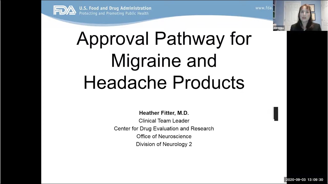 #NIHHEAL: Endpoints for Pain Clinical Trials &mdash; Approval Pathway for Migraine and Headache Products
