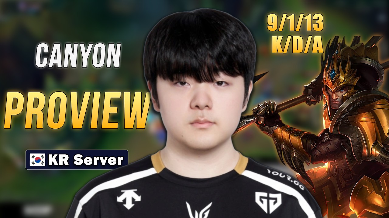 Canyon Jarvan IV POV | Korean Challenger Jungle Proview