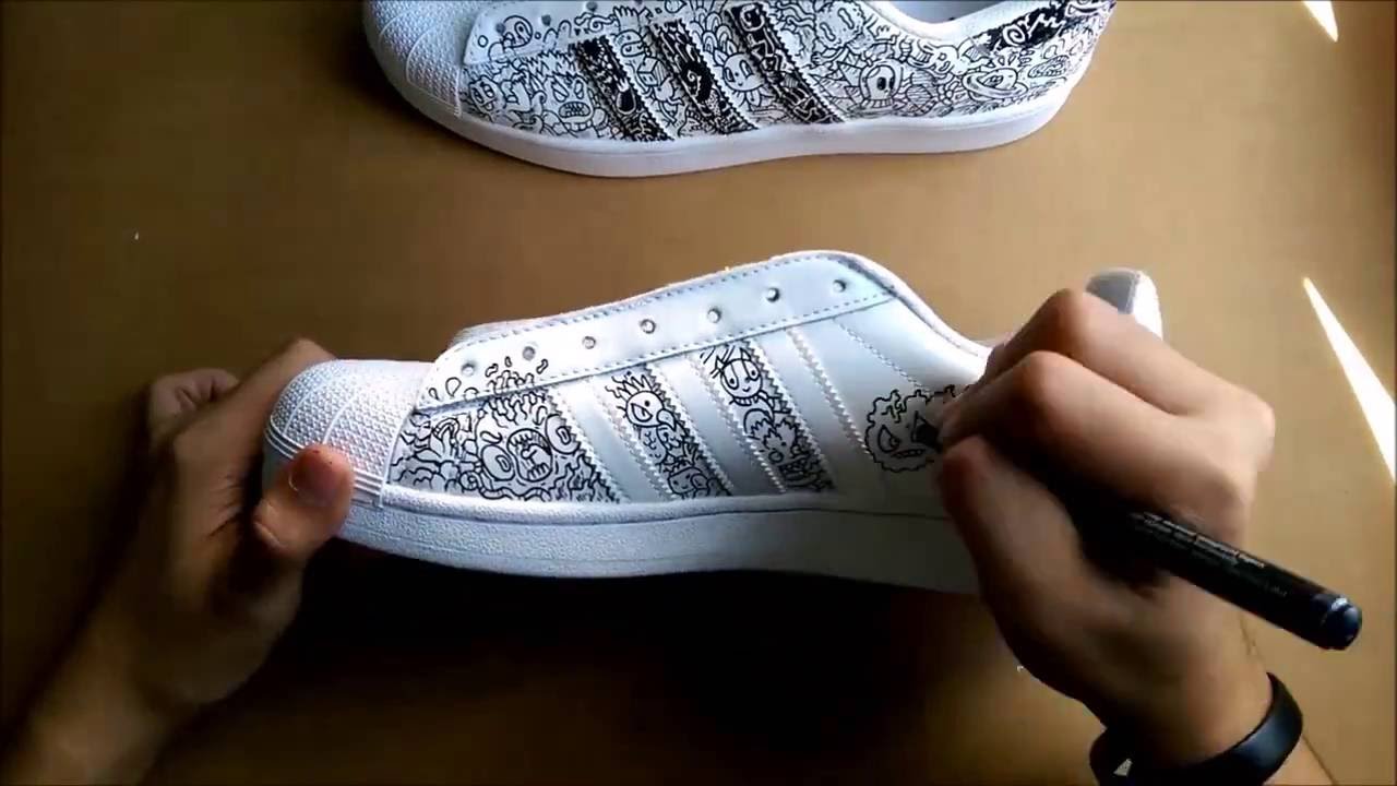Doodle Shoes : Adidas Superstar 1