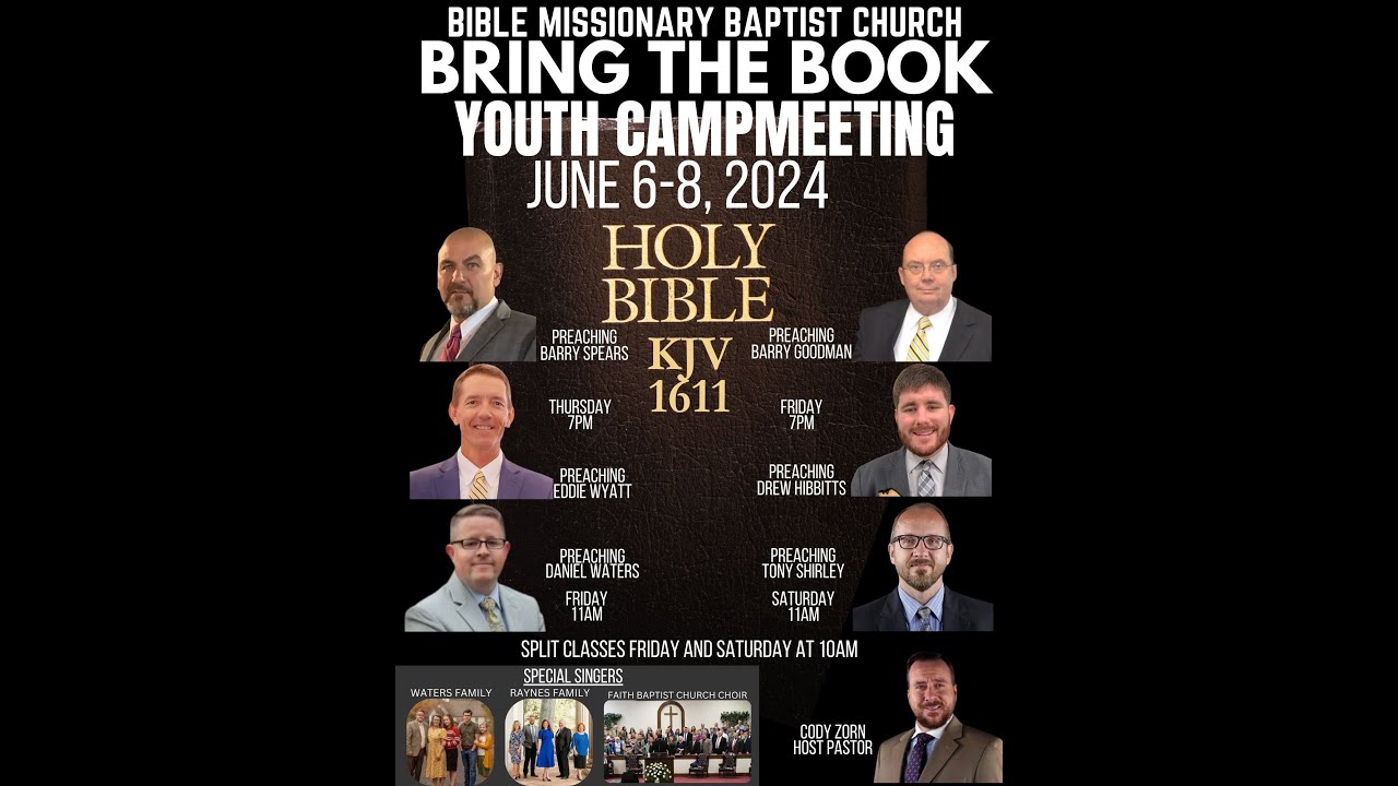 BRING THE BOOK YOUTH CAMPMEETING - FRIDAY EVENING