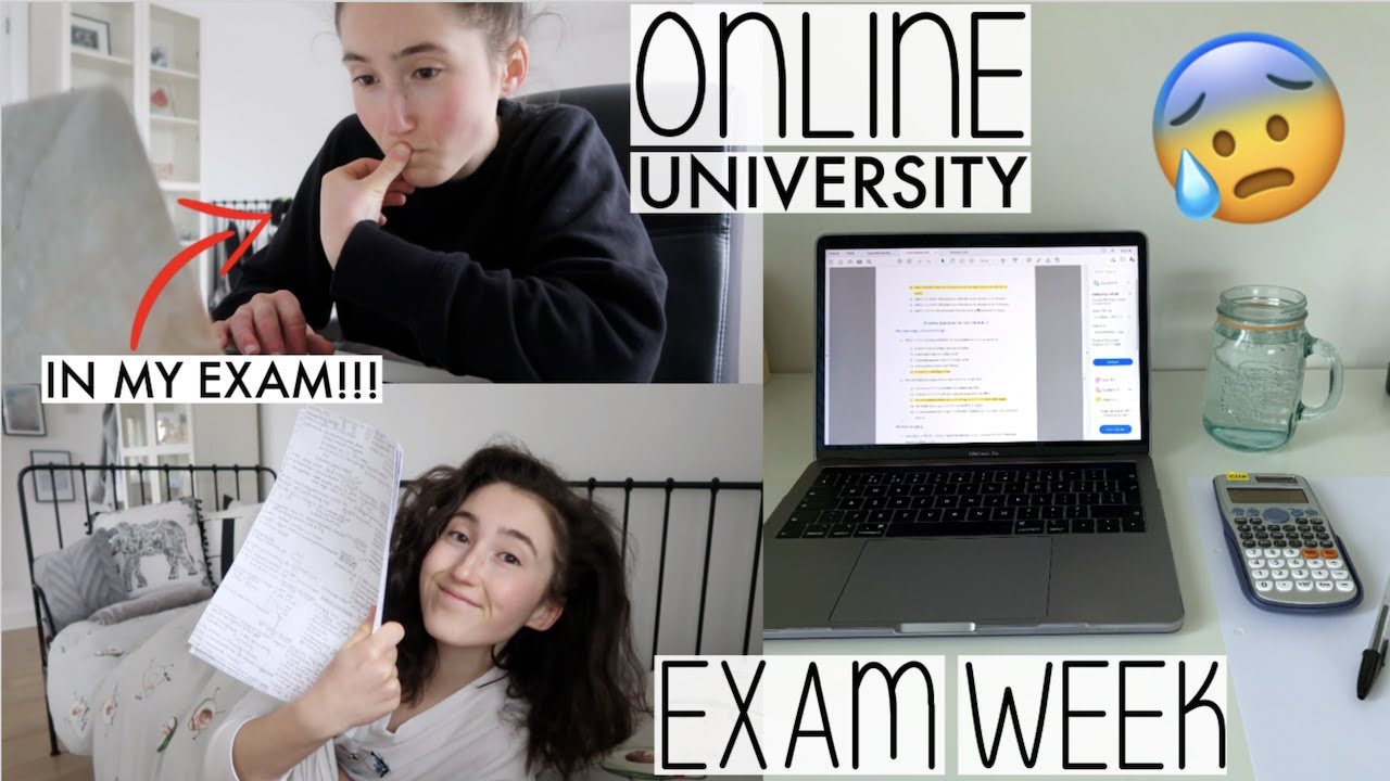 MY ONLINE UNIVERSITY EXAMS *AT HOME* 🤯 | 2021 EXAM WEEK VLOG