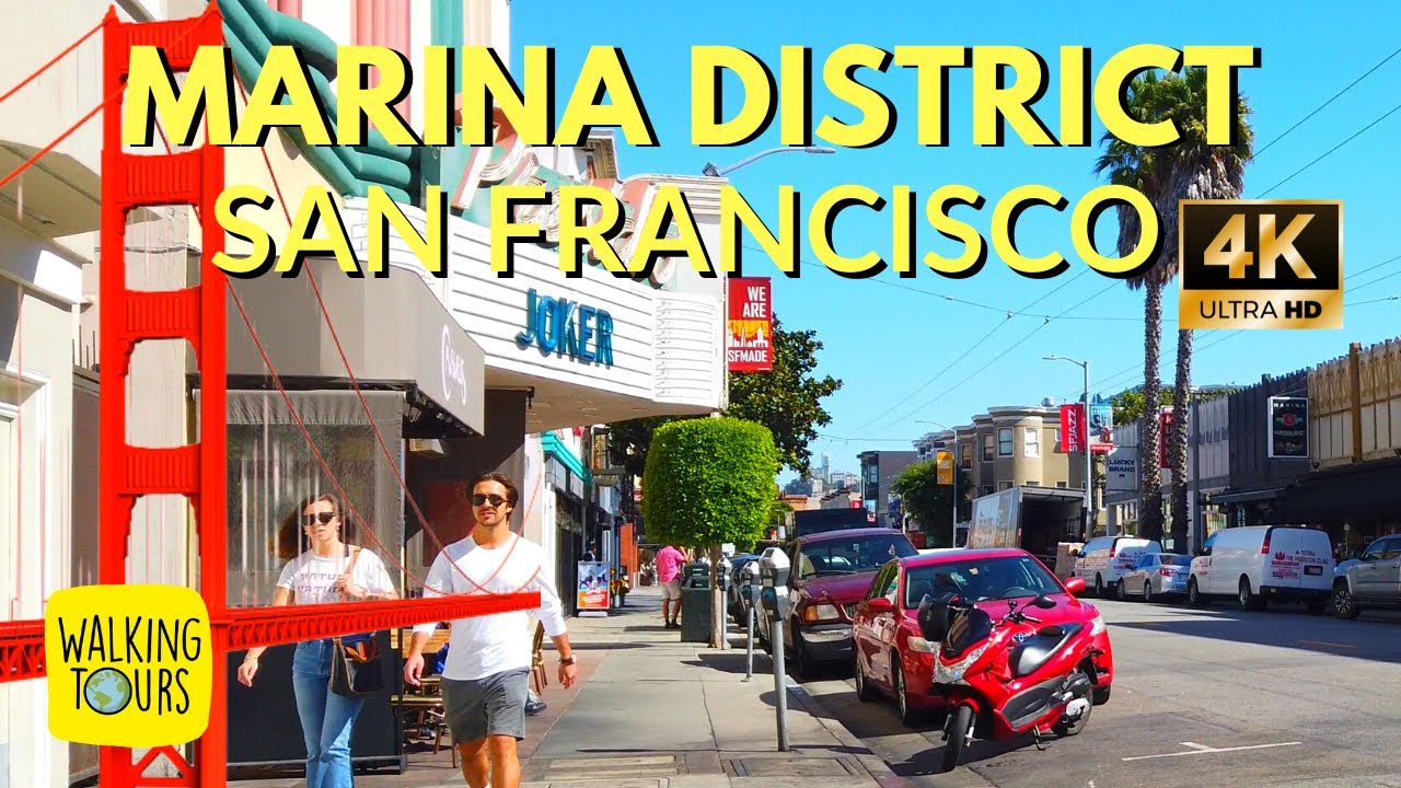 Marina District and Cow Hollow | San Francisco | 4K Walking Tour
