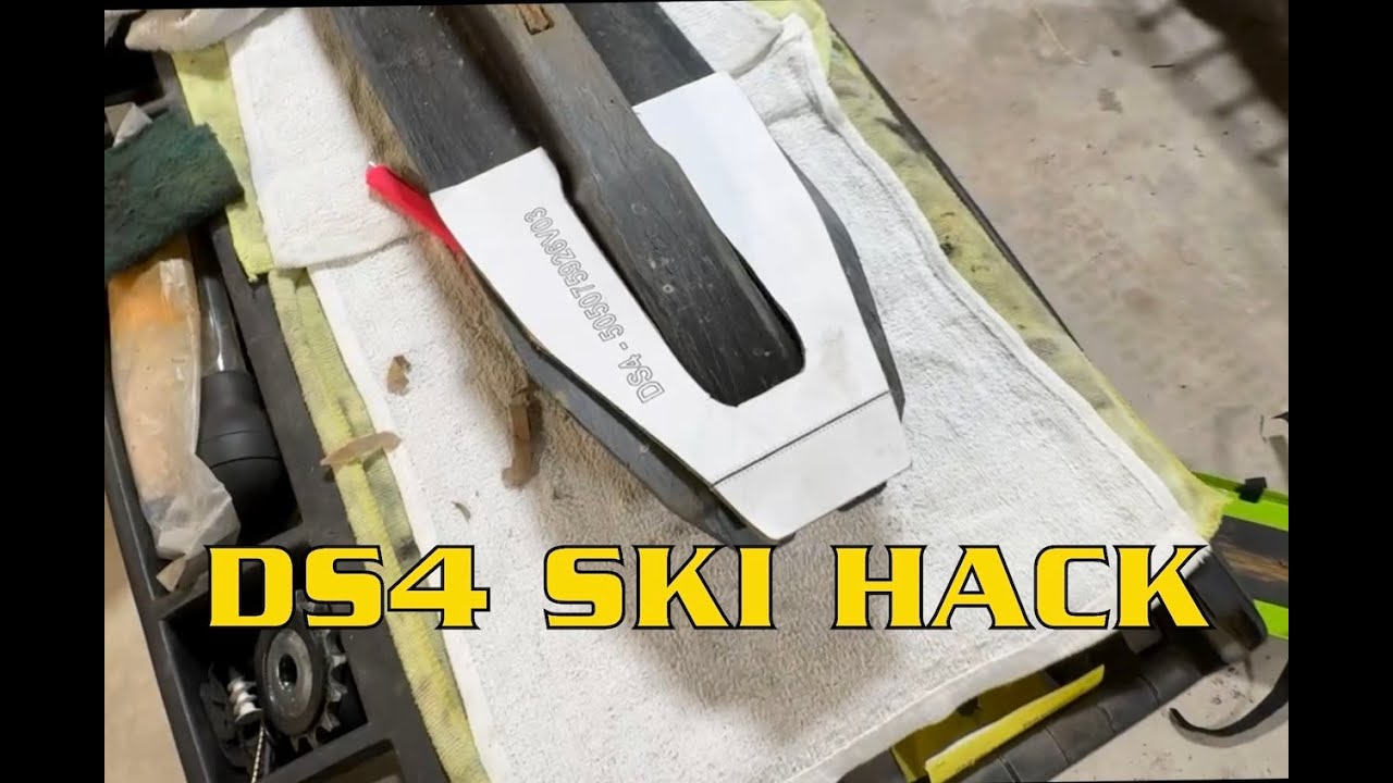 DS4 Ski Mod! Cutting My 2024 Ski-Doo Summit Turbo Skis for Better Handling