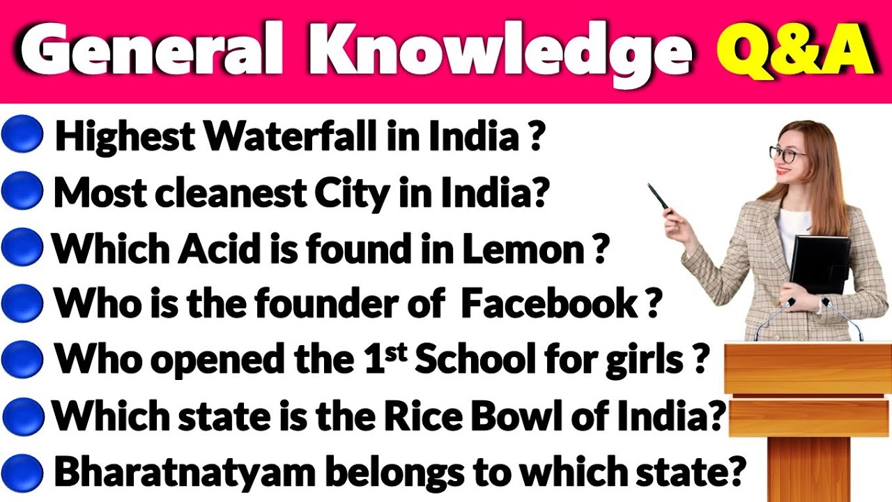 Top 35 🤩 Most important GK Questions and Answers in English | General knowledge | GK Class 6 class 7