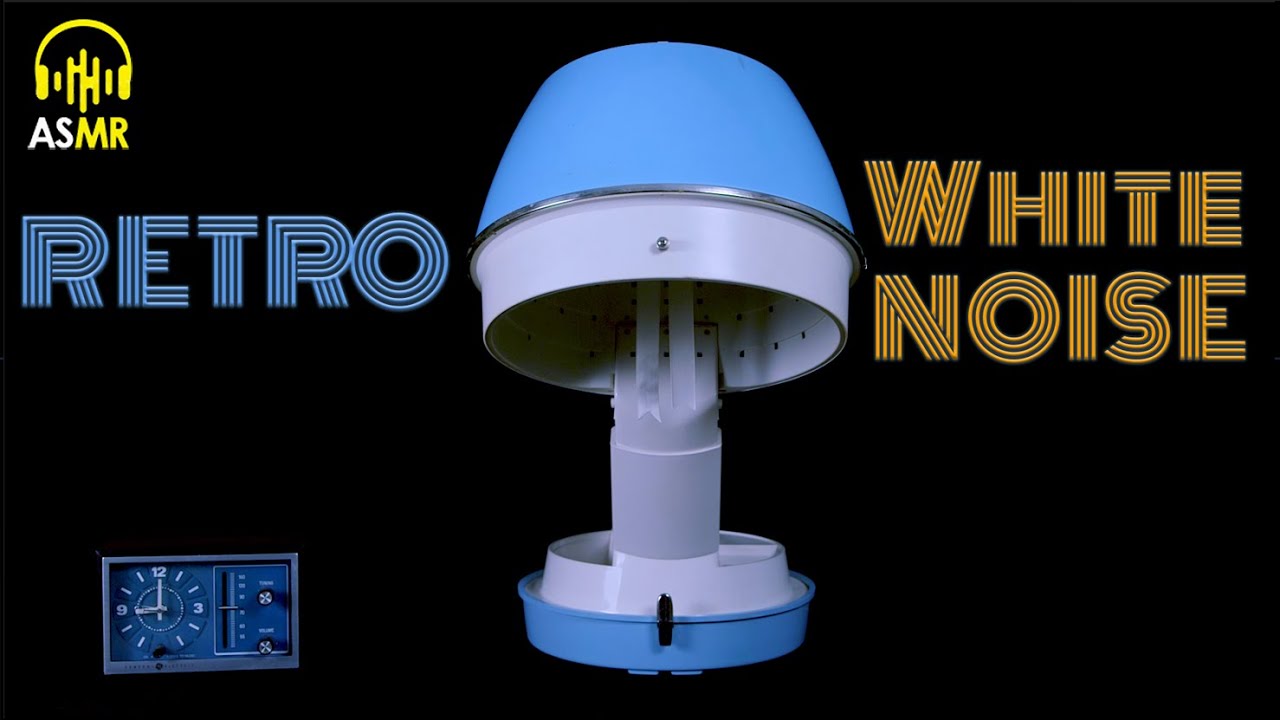 🔊White Noise Therapy - 1960s Signature Bonnet HAIR DRYER 9 Hours! ASMR - Relax🌎 Sleep 💤 Concentrate💡