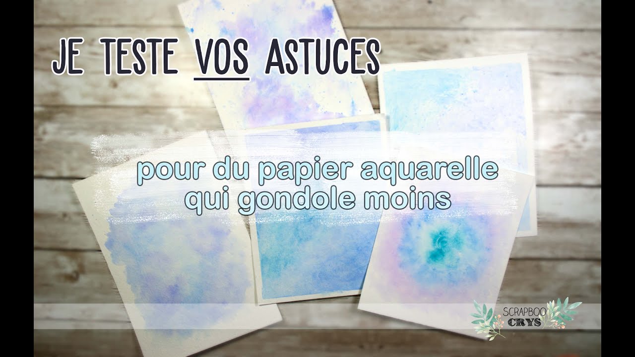 Je teste VOS astuces pour du papier aquarelle bien plat 🤗