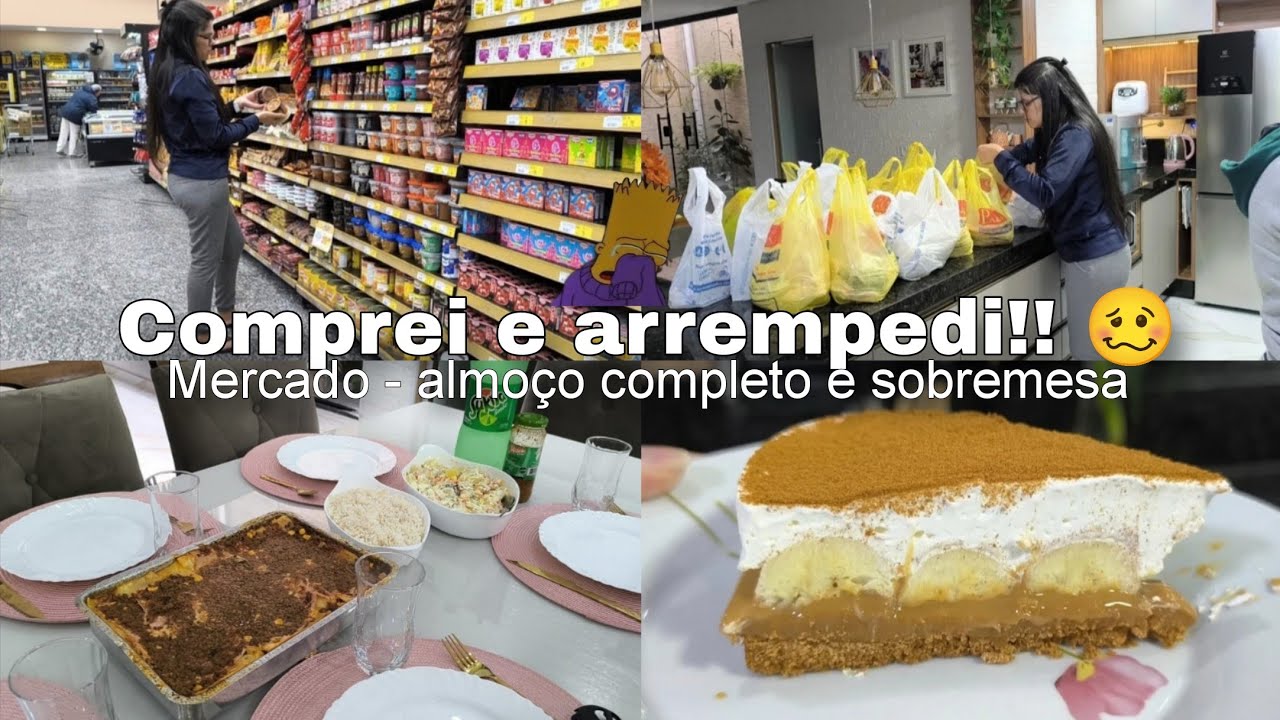 COMPRAS NO MERCADO | ALMO&Ccedil;O COMPLETO E GOSTOSO | SABREMESA DELICIOSA 😋