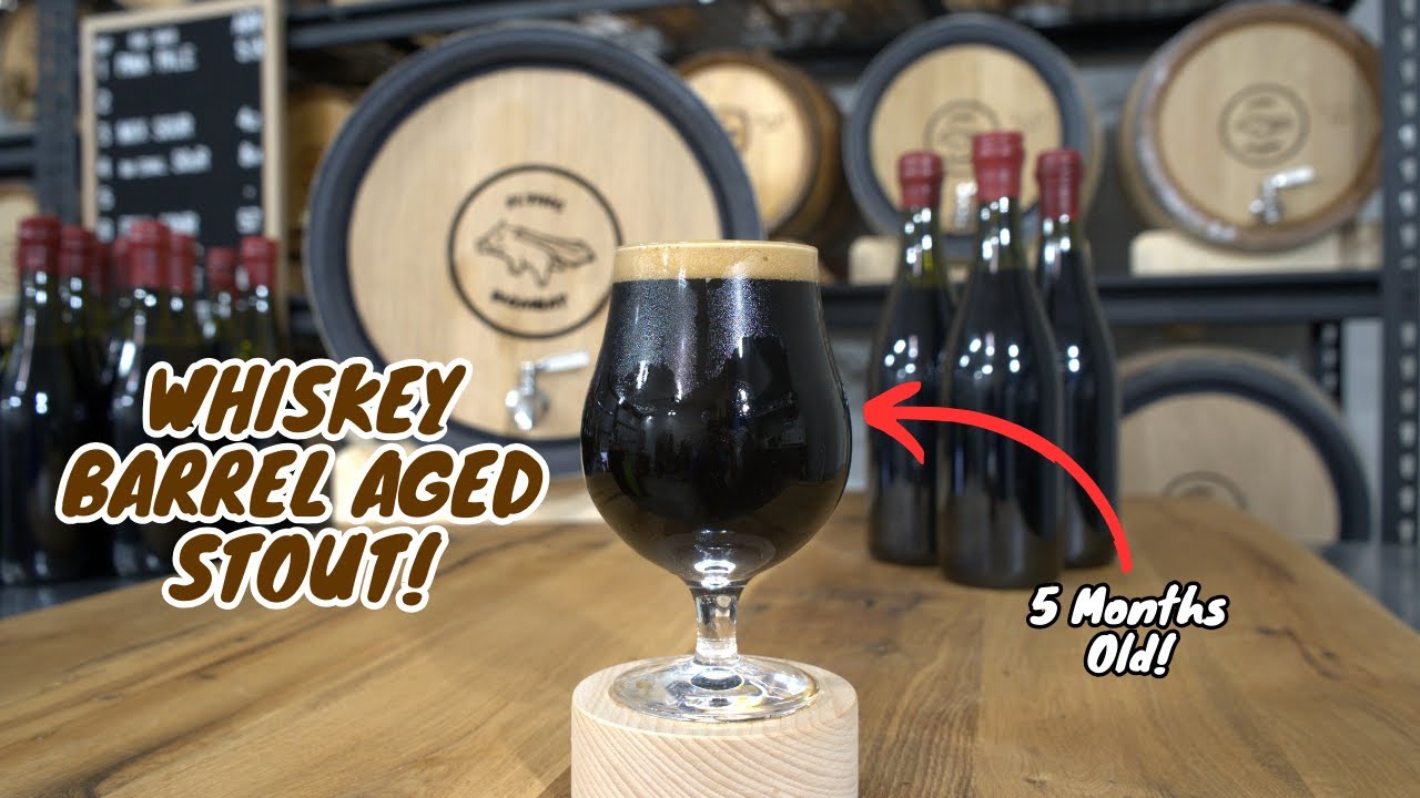 We Finally Finished Aging Our Barrel Aged BEER!