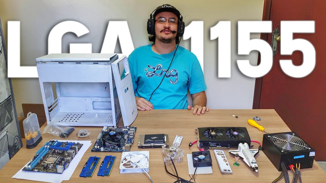MONTANDO UMA LGA1155 COM RX 580 PRO MEU IRMÃO