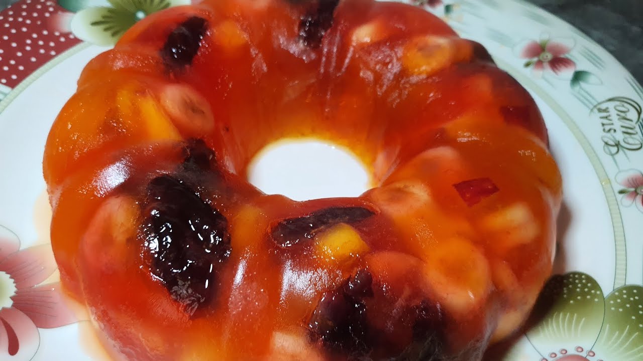 Jelly cake experiment . First experiment with jelly