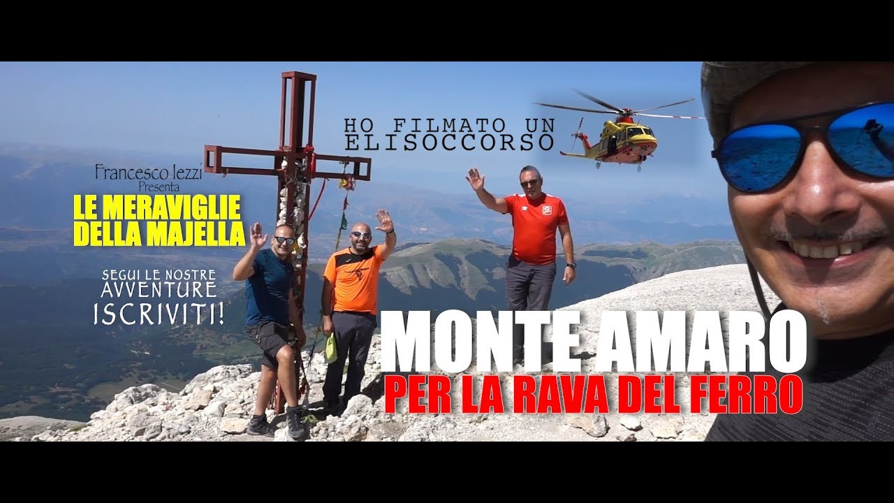 MONTE AMARO - Dalla Rava del Ferro - Ho filmato un elisoccorso