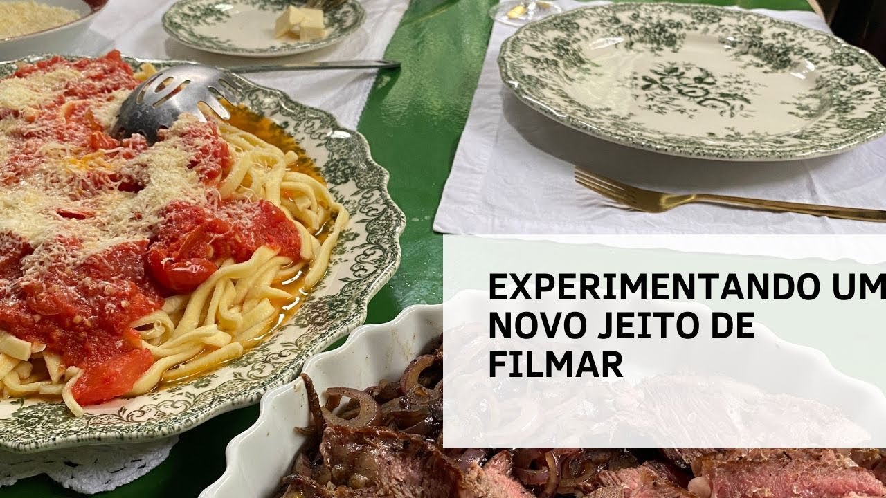 Experimentando um novo jeito de filmar e matando saudades