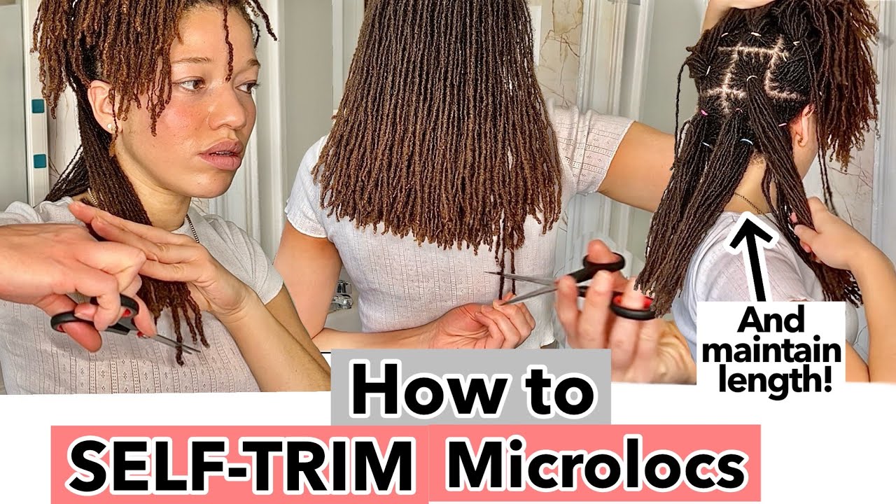 How to EASILY SELF-Trim your Microlocs STEP by STEP + TIPS & TRICKS